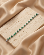Emerald Heart Alternating Bracelet