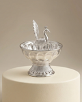 Mayura Royal Peacock Silver Diya Holder