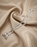 Classic Multi-Strand Mesh Ghungroo Silver Payal