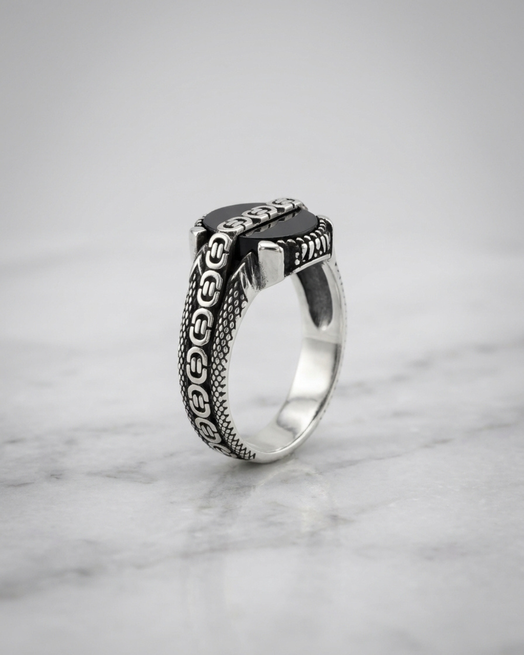 Titan Obsidian Gear Ring