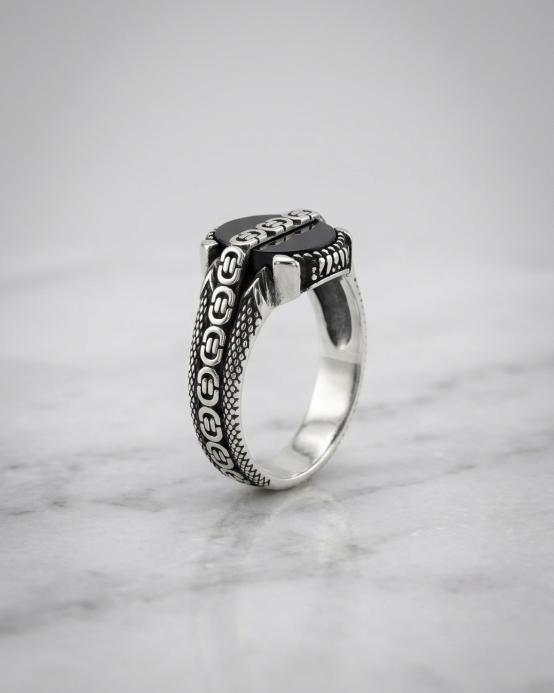 Titan Obsidian Gear Ring