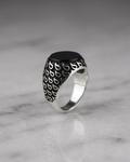 Onyx Raindrop Artisan Signet Ring