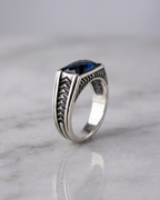 Apex Cobalt Chevron Ring