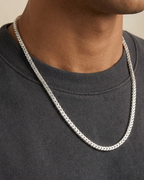 Franco Chain Link Necklace Sterling Silver