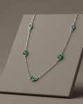 Oval Necklace Sterling Silver