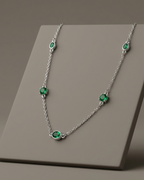 Oval Necklace Sterling Silver