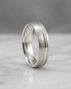 Linear Brushed Men’s Dibla Ring