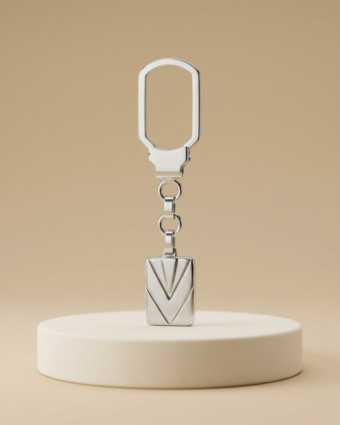Apex Silver Keychain