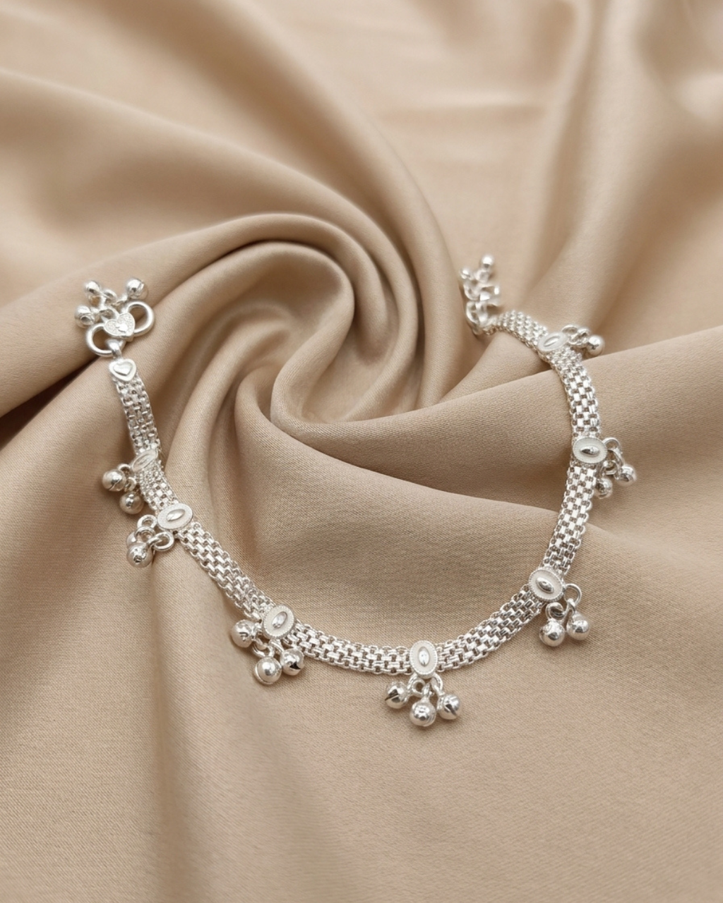 Traditional Silver Payal Anklet