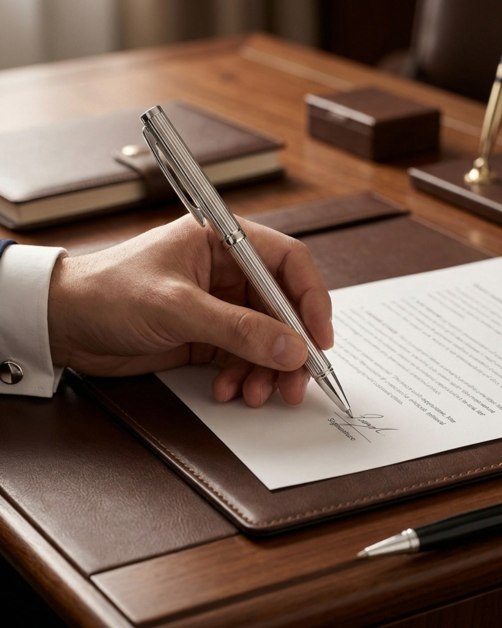 Executive Vanguard Fluted Sterling Silver Pen
