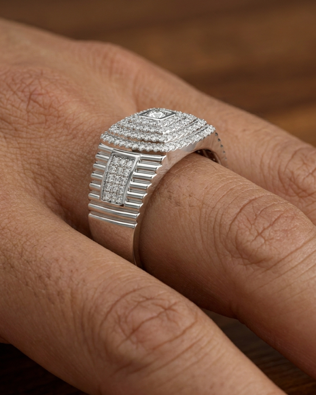 Milano Lumina Tiered Signet Ring