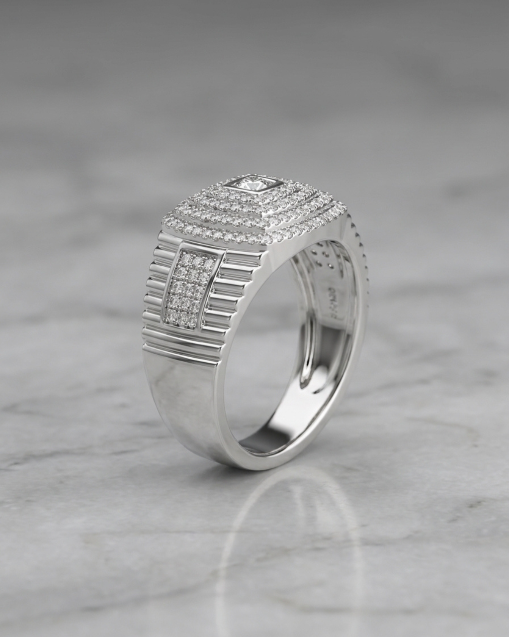 Milano Lumina Tiered Signet Ring
