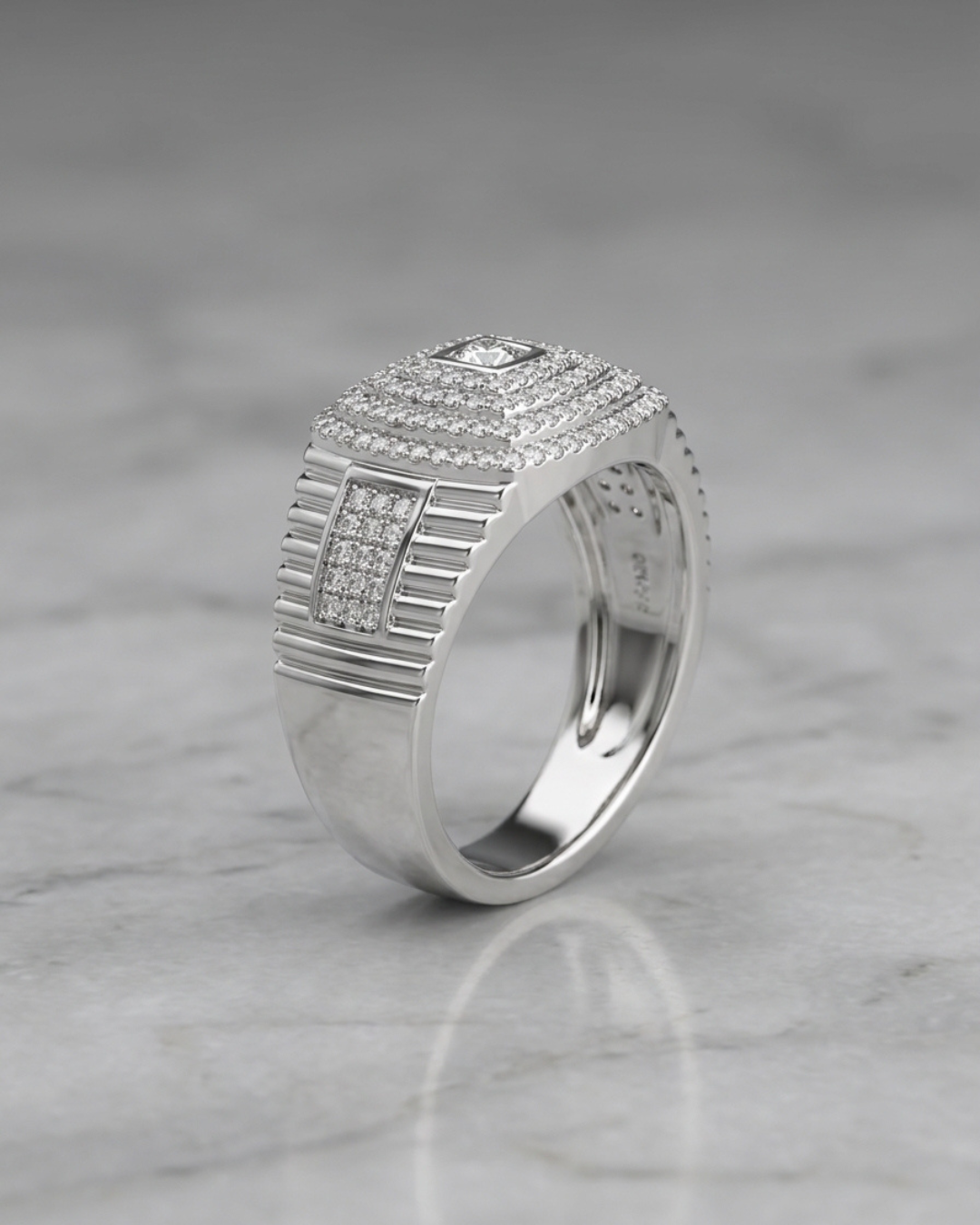 Milano Lumina Tiered Signet Ring