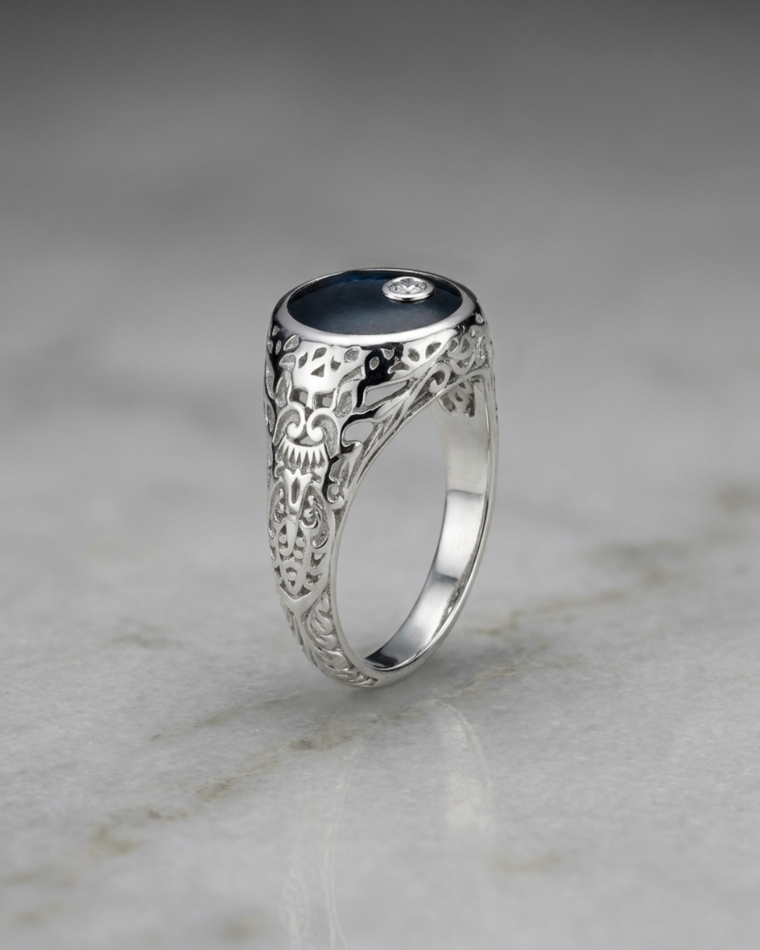 Venice Aurelia Filigree Signet Ring