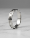 Horizon Ribbed Silver Men’s Dibla Ring
