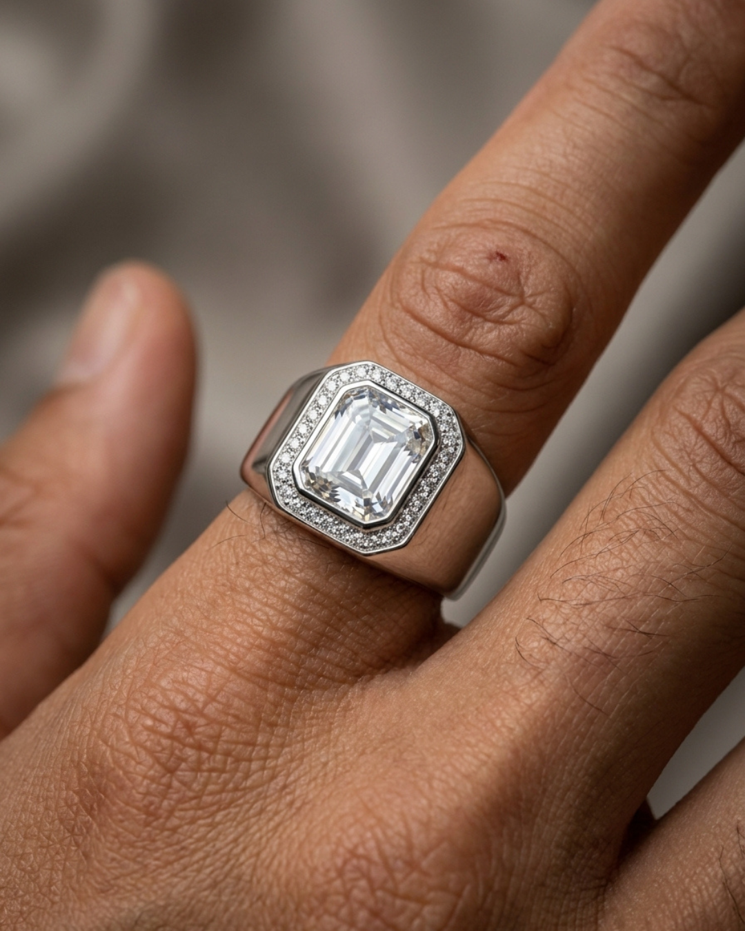 Firenze Duomo Emerald Cut Signet Ring