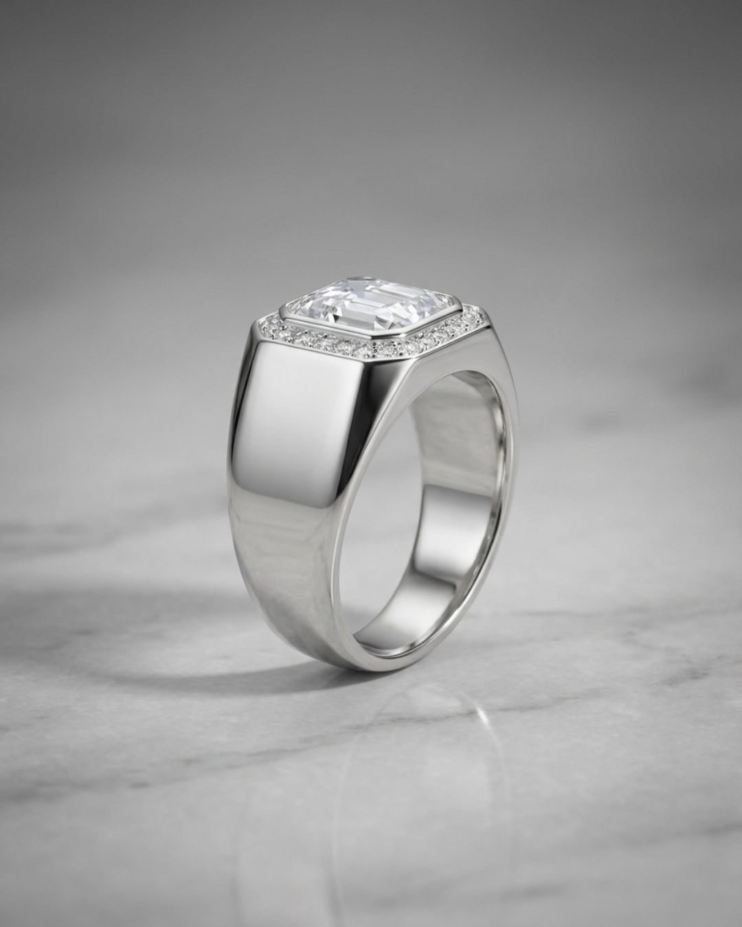 Firenze Duomo Emerald Cut Signet Ring