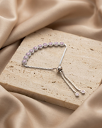 Blush Pink Bolo Bracelet