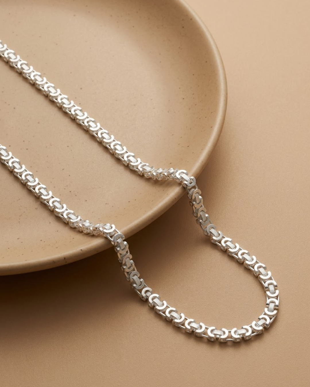 Byzantine Chain Necklace Sterling Silver