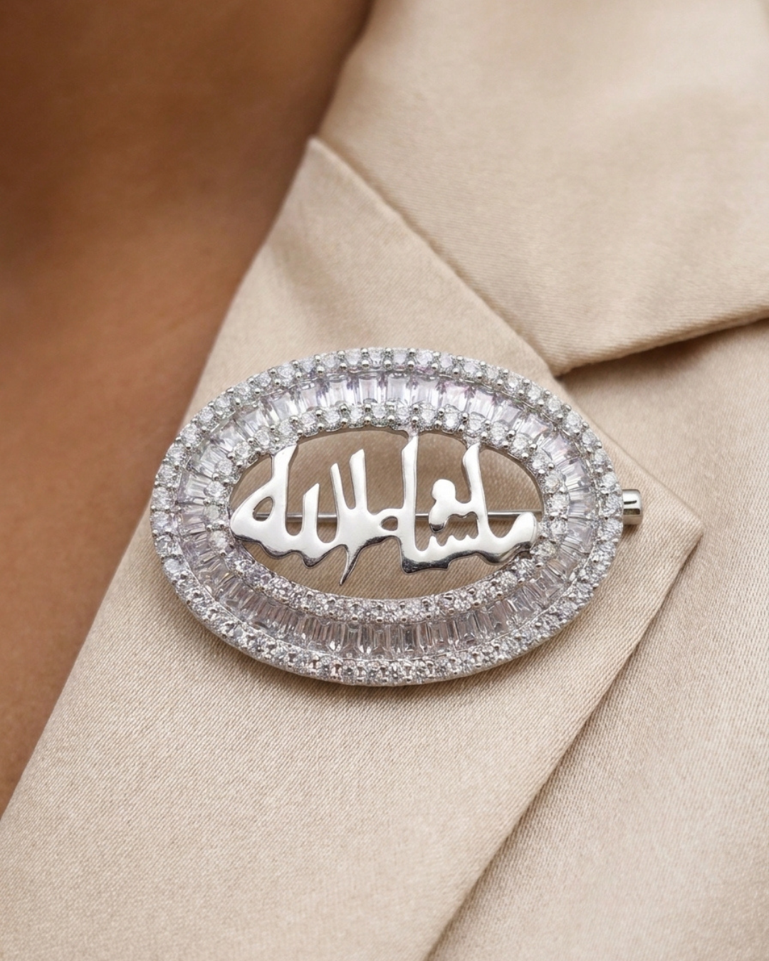 Mashallah Brooch Sterling Silver