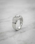 Venice Verona Solitaire Pavé Ring