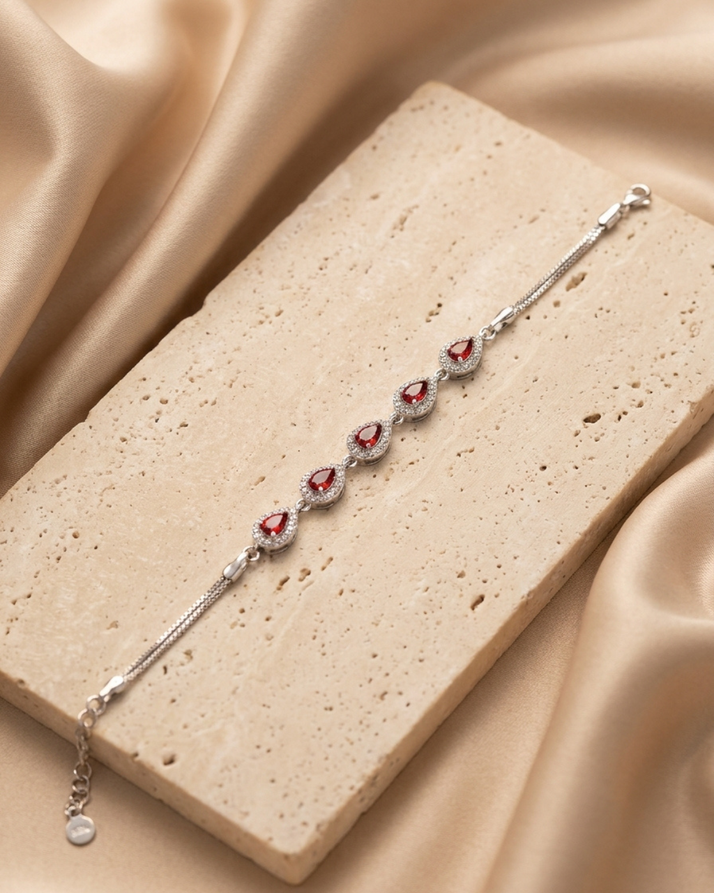 The Crimson Teardrop Bracelet