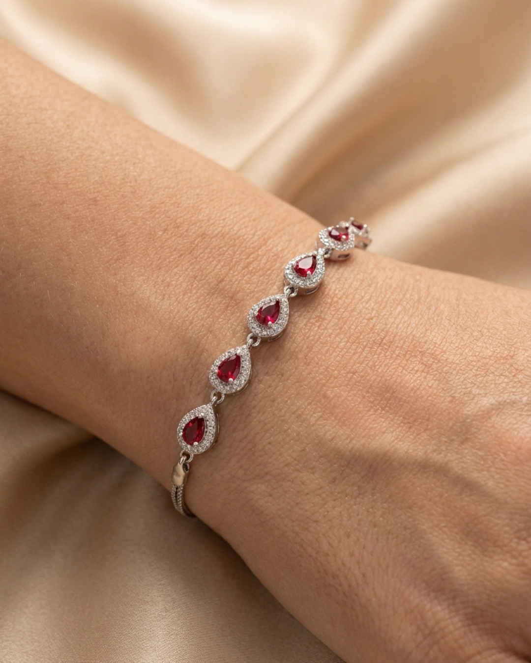 The Crimson Teardrop Bracelet