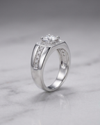 The Napoli Pave Channel Solitaire