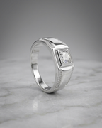 Firenze Tuscan Solitaire Signet Ring