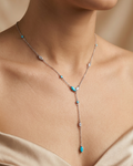 Turquoise Necklace Sterling Silver