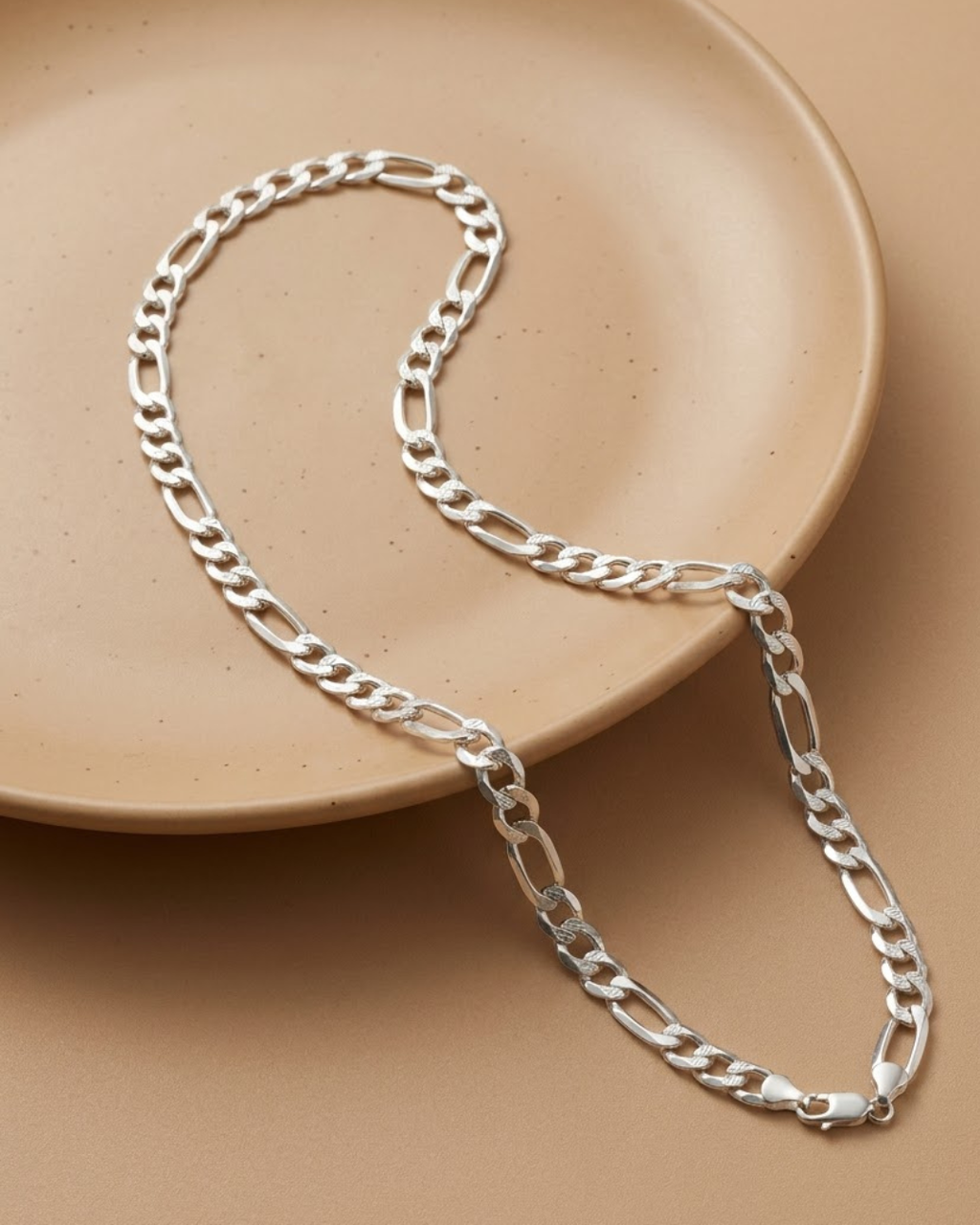 Diamond Cut Link  Chain Sterling Silver