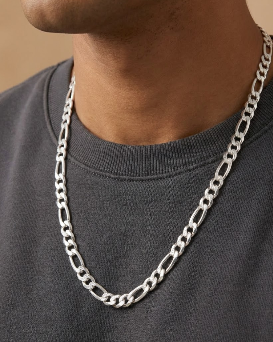 Diamond Cut Link  Chain Sterling Silver