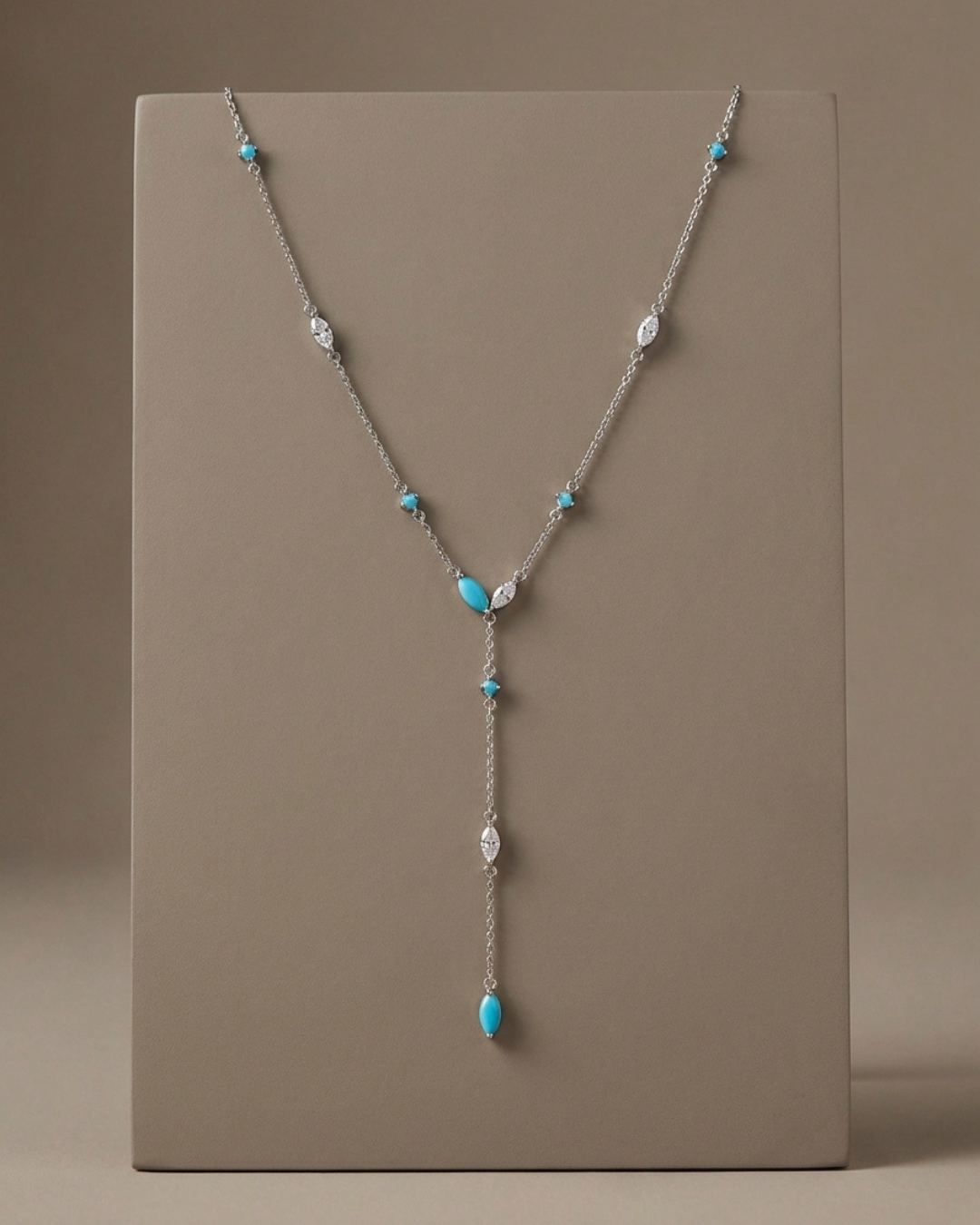 Turquoise Necklace Sterling Silver