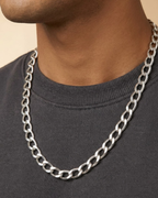 Classic Open Curb Link Chain Sterling Silver