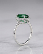 Oval Cathedral Ring Sterling Silver
