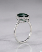 Oval Cathedral Ring Sterling Silver