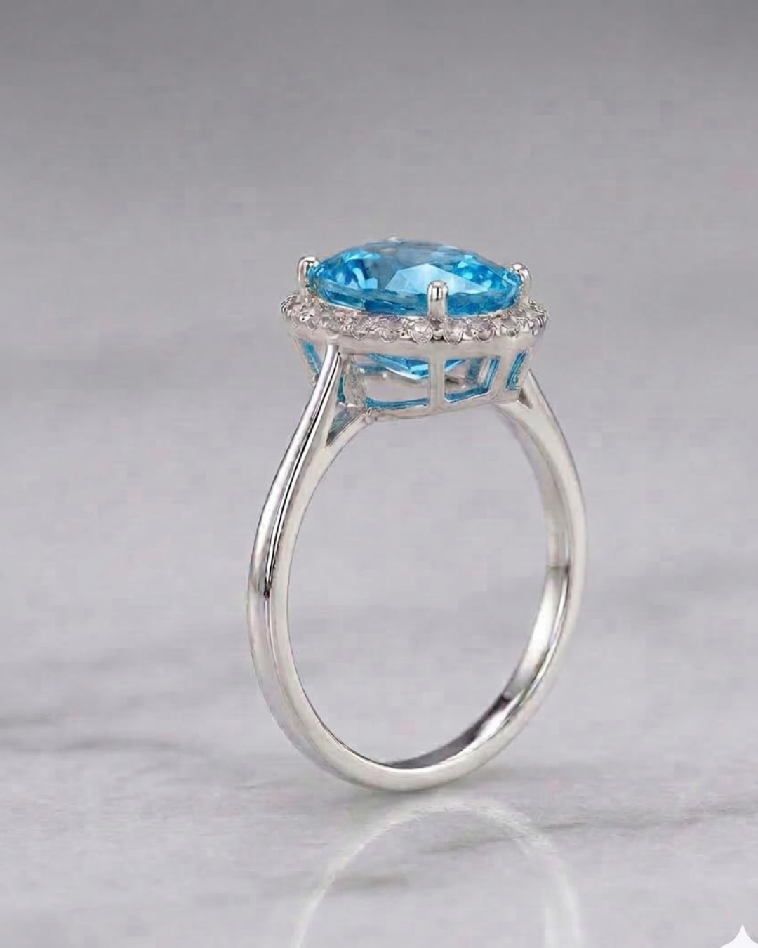 Oval Cathedral Ring Sterling Silver
