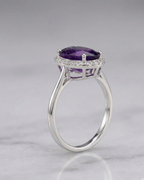 Oval Cathedral Ring Sterling Silver