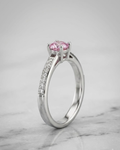 Crystal Pavé Band Ring Sterling Silver