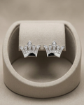 Crown Stud Earrings Sterling Silver