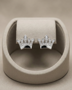 Crown Stud Earrings Sterling Silver