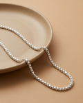 Classic Square Box Chain Sterling Silver