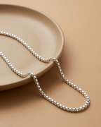 Classic Square Box Chain Sterling Silver