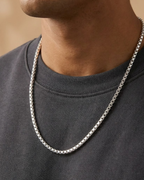 Classic Square Box Chain Sterling Silver