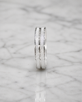 Zenith Dual Groove Silver Men’s Dibla Ring