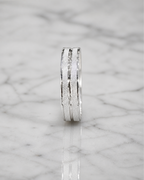 Zenith Dual Groove Silver Men’s Dibla Ring