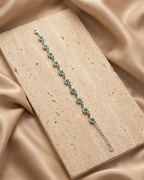 Verdant Blossom Cluster Bracelet