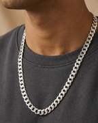 Curb Link Chain Necklace Sterling Silver