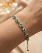 Verdant Blossom Cluster Bracelet