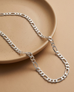Figaro Chain Necklace Sterling Silver